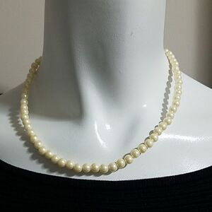 Faux Pearl Choker Necklace (16.5")